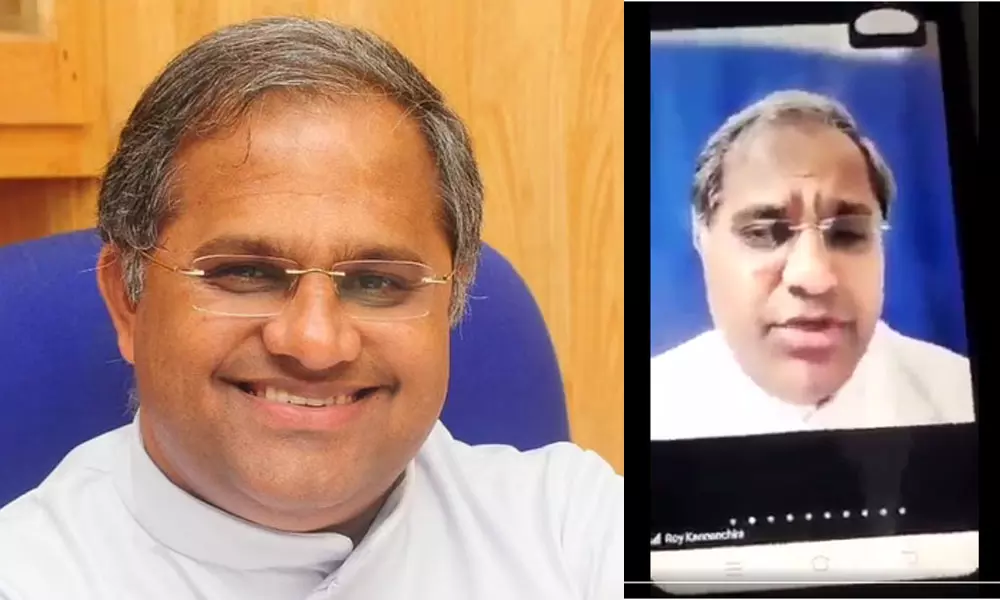 ക്രിസ്ത്യൻ പെൺകുട്ടികളെ തട്ടിക്കൊണ്ടുപോകാൻ ഈഴവ യുവാക്കൾക്ക് പരിശീലനം കിട്ടുന്നു: ഫാദർ റോയി കണ്ണൻചിറ ക്രിസ്ത്യൻ പെൺകുട്ടികളെ തട്ടിക്കൊണ്ടുപോകാൻ ഈഴവ യുവാക്കൾക്ക് പരിശീലനം കിട്ടുന്നു: ഫാദർ റോയി കണ്ണൻചിറ