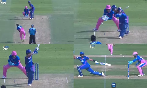 മിന്നൽ സാംസൺ; ശ്രേയസിനെ പുറത്താക്കൻ സഞ്ജുവിൻറെ കിടിലൻ സ്റ്റമ്പിങ്