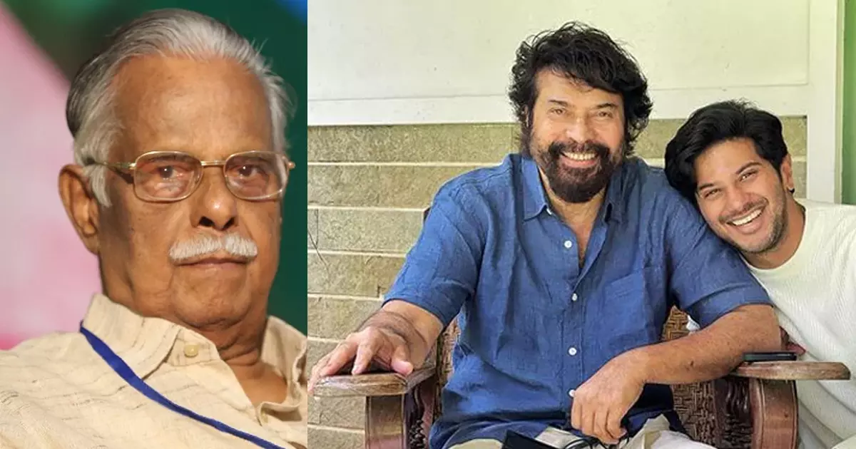 മമ്മൂട്ടിക്ക് വേണമെങ്കില് വിശ്രമിക്കാം, ദുല്ഖര് എന്ന മകന് ഉണ്ടായതില് അഭിമാനിക്കാം: ടി. പത്മനാഭന് മമ്മൂട്ടിക്ക് വേണമെങ്കില് വിശ്രമിക്കാം, ദുല്ഖര് എന്ന മകന് ഉണ്ടായതില് അഭിമാനിക്കാം: ടി. പത്മനാഭന്