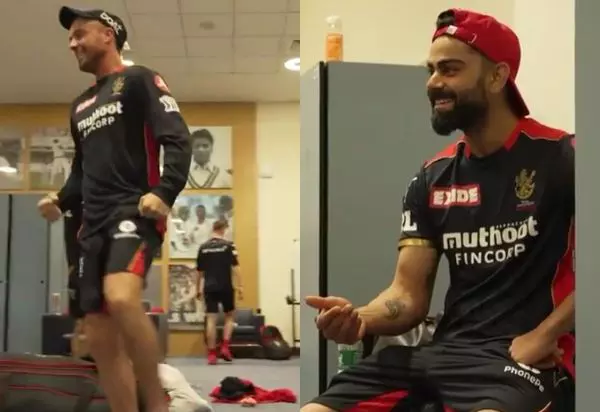 വിരാട് കോലിയുടെ വിജയാഘോഷം അനുകരിച്ച് ഡിവില്ലിയേഴ്‌സ്; ചിരിപടര്‍ത്തി വീഡിയോ