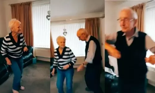 പ്രായമൊക്കെ വെറും നമ്പര്‍; വൃദ്ധ ദമ്പതികളുടെ നൃത്ത വിഡിയോ സമൂഹമാധ്യമങ്ങളില്‍ വൈറല്‍