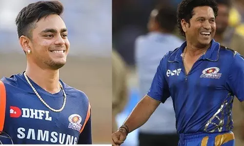 ഗുഡ് ആഫ്റ്റര്‍ നൂണ്‍ സര്‍;സച്ചിന് മുന്നില്‍ എഴുന്നേറ്റ് നിന്ന് ഇഷാന്‍ കിഷന്‍. ചിരിയില്‍ മുങ്ങി ഡ്രസിങ് റൂം