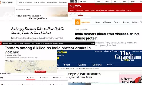 ലോകമാധ്യമങ്ങളിലും ചർച്ചയായി ലഖിംപൂർ ഖേരി സംഭവം; നാണംകെട്ട് രാജ്യം