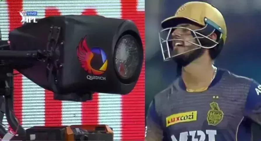 തടയാന്‍ ശ്രമിച്ചെങ്കിലും നടന്നില്ല, ക്യാമറ ലെന്‍സ് അടിച്ചുതകര്‍ത്ത് നിതീഷ് റാണ, വീഡിയോ