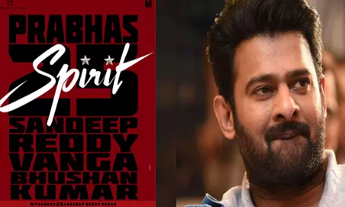 സ്പിരിറ്റുമായി പ്രഭാസ് വരുന്നു; 25ാം ചിത്രം പ്രഖ്യാപിച്ച് താരം