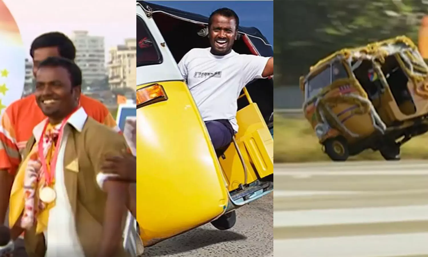 2.2 കി.മീറ്റർ വെറും രണ്ടു ചക്രത്തിൽ; ഓട്ടോയിലൊരു റെക്കോര്‍ഡ് സ്റ്റണ്ട്- വിഡിയോ കാണാം