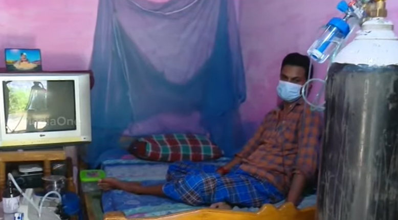 ശ്വാസകോശത്തിന്‍റെ പ്രവർത്തനം താറുമാറാക്കി കോവിഡ്; സഹായം തേടി യുവാവ്