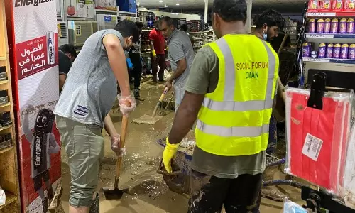 ഷഹീൻ ചുഴലിക്കാറ്റ്; ശുചീകരണ പ്രവർത്തനങ്ങളുമായി സോഷ്യൽ ഫോറം ഒമാൻ