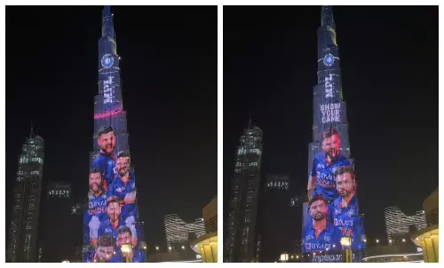 ബുർജ് ഖലീഫയിൽ തിളങ്ങി ഇന്ത്യൻ ജേഴ്‌സി