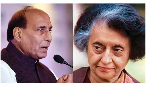 യുദ്ധസമയത്ത് ഇന്ത്യയെ മുന്നിൽ നിന്ന് നയിച്ചു; ഇന്ദിരാ ഗാന്ധിയെ പുകഴ്ത്തി രാജ്‌നാഥ് സിങ്