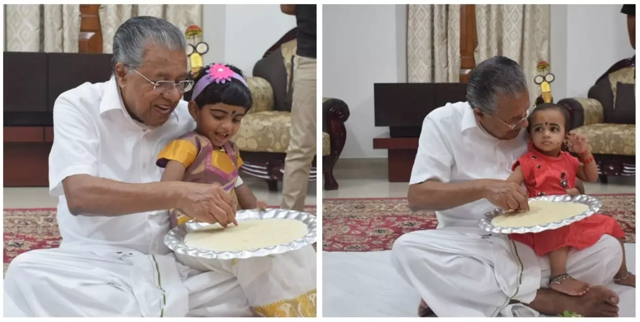 അറിവ് സമൂഹത്തെ പുരോഗതിയിലേക്ക് നയിക്കും; വിജയദശമി ആശംസകളുമായി മുഖ്യമന്ത്രി അറിവ് സമൂഹത്തെ പുരോഗതിയിലേക്ക് നയിക്കും; വിജയദശമി ആശംസകളുമായി മുഖ്യമന്ത്രി