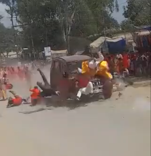 ഛത്തിസ്ഗഡിൽ ദസറ ആഘോഷത്തിലേക്ക് കാറിടിച്ചു കയറി; ഒരാൾ മരിച്ചു; നാലുപേർക്ക് ഗുരുതര പരിക്ക്