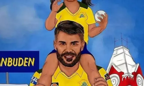 വാർണർ ചെന്നൈ ജഴ്‌സിയിൽ; ഹൈദരാബാദ് ആരാധകർക്ക് നിരാശ