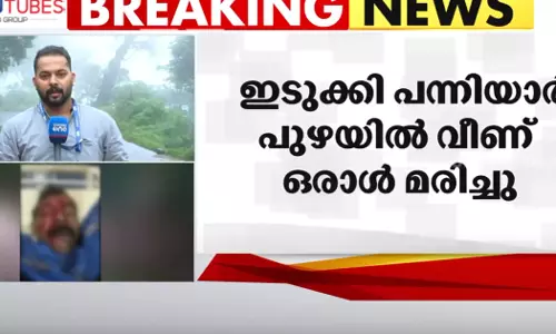 ഇടുക്കി പന്നിയാർ പുഴയിൽ ഒഴുക്കിൽപെട്ട് ഒരാൾ മരിച്ചു