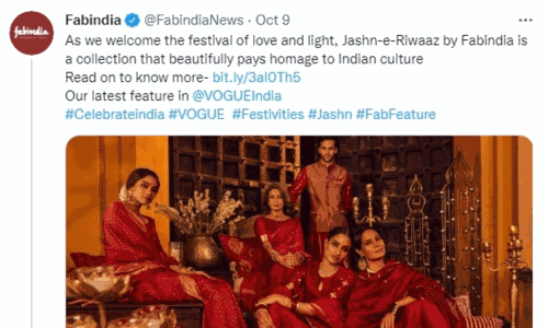 ഹിന്ദു ആഘോഷങ്ങളെ അബ്രഹാമവത്കരിക്കുന്നു #BoycottFabIndia ട്വിറ്ററിൽ ട്രെൻഡിങ് ഹിന്ദു ആഘോഷങ്ങളെ അബ്രഹാമവത്കരിക്കുന്നു #BoycottFabIndia ട്വിറ്ററിൽ ട്രെൻഡിങ്
