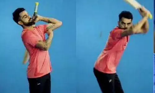 ധവാനെ അനുകരിച്ച് കോഹ്‌ലി, സിനിമയിൽ അഭിനയിച്ചൂടേയെന്ന് ആരാധകർ; വൈറലായി വീഡിയോ