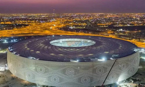 ലോകകപ്പിനായി പണി കഴിപ്പിച്ച  അല്‍ തുമാമ സ്റ്റേഡിയം നാളെ ഉദ്ഘാടനം ചെയ്യും