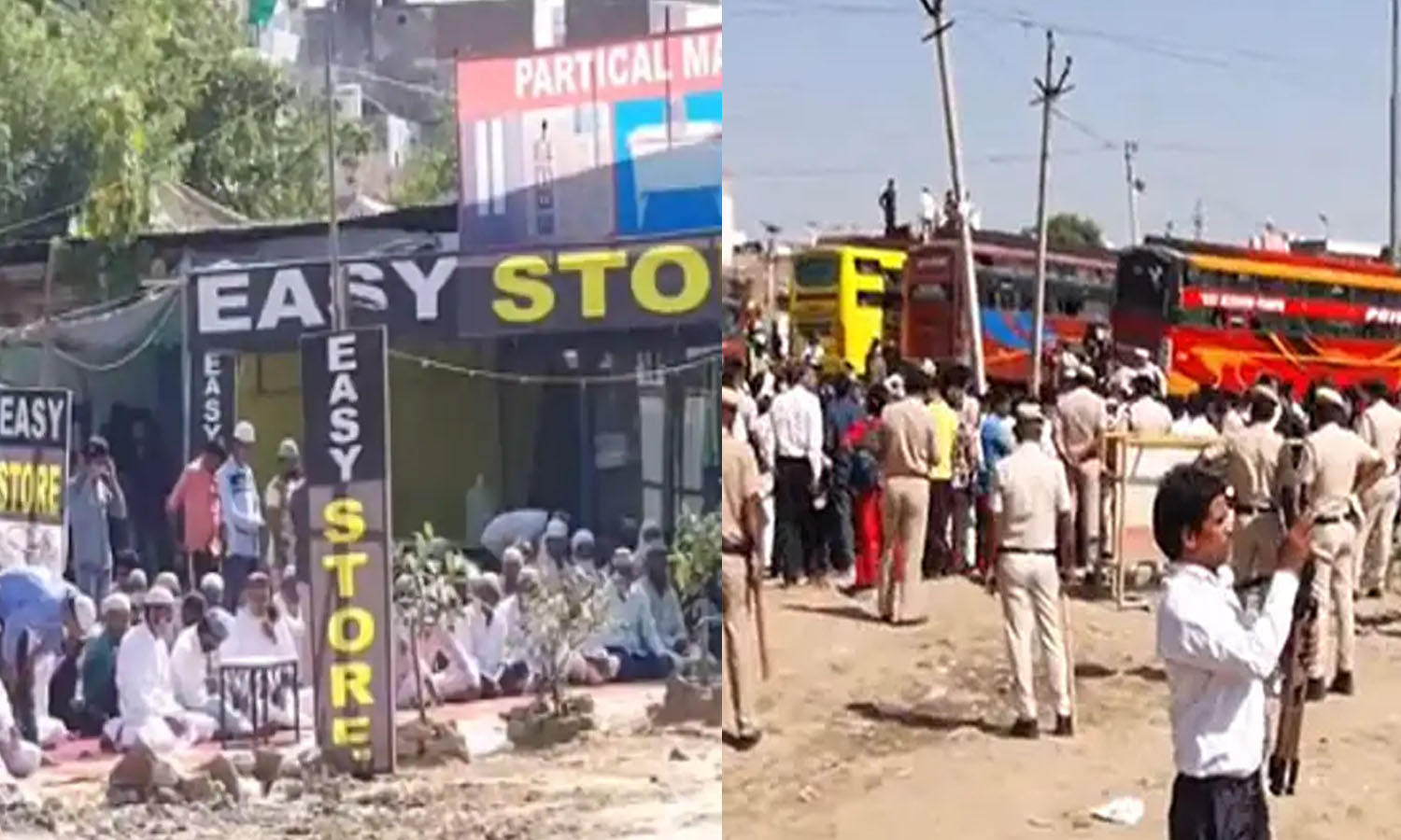 ജയ്ശ്രീറാം വിളിച്ച് നമസ്കാരം തടസപ്പെടുത്തി; ജുമുഅയ്ക്കിടെ സംഘര്‍ഷാവസ്ഥ സൃഷ്ടിച്ച് ബജ്റംഗ്ദള്‍ പ്രവര്‍ത്തകര്‍