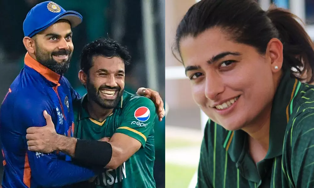 കോഹ്ലി തോൽവിയെ മനോഹരമായി കൈകാര്യം ചെയ്തു; അഭിനന്ദനവുമായി പാക് വനിതാ താരം കോഹ്ലി തോൽവിയെ മനോഹരമായി കൈകാര്യം ചെയ്തു; അഭിനന്ദനവുമായി പാക് വനിതാ താരം