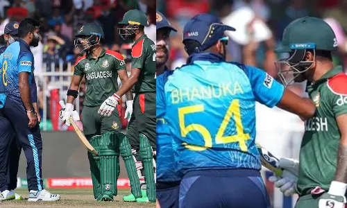 മത്സരത്തിനിടെ വാക്കേറ്റം: ലാഹിരു കുമാരക്കും ലിറ്റൺ ദാസിനും പിഴ മത്സരത്തിനിടെ വാക്കേറ്റം: ലാഹിരു കുമാരക്കും ലിറ്റൺ ദാസിനും പിഴ