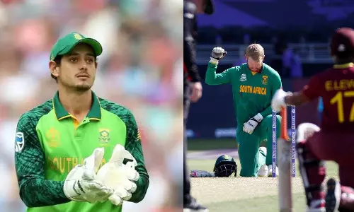 ടി20 ലോകകപ്പ്: ക്വിന്റൺ ഡികോക്ക് പിന്മാറിയത് മുട്ടിലിരുന്ന് പ്രതിഷേധിക്കാൻ മടിച്ച്; നടപടി വരുമോ?