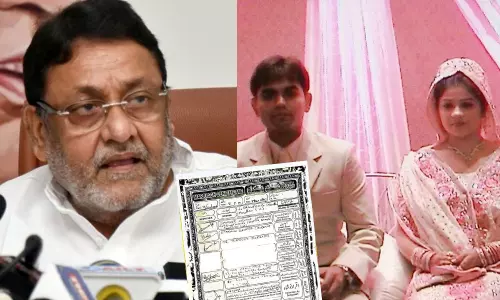 സമീർ വാങ്കഡെയുടെ ആദ്യ വിവാഹത്തിന്റെ നികാഹ് നാമ പുറത്തുവിട്ട് നവാബ് മാലിക് സമീർ വാങ്കഡെയുടെ ആദ്യ വിവാഹത്തിന്റെ നികാഹ് നാമ പുറത്തുവിട്ട് നവാബ് മാലിക്