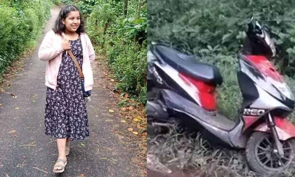 ഇലക്ട്രിക് സ്കൂട്ടറിൽ ലോറിയിടിച്ച് പത്താം ക്ലാസുകാരിക്ക് ദാരുണാന്ത്യം ഇലക്ട്രിക് സ്കൂട്ടറിൽ ലോറിയിടിച്ച് പത്താം ക്ലാസുകാരിക്ക് ദാരുണാന്ത്യം