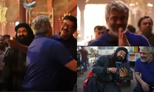 മരക്കാര്‍ സെറ്റില്‍ അപ്രതീക്ഷിത സന്ദര്‍ശനം നടത്തി തല; വീഡിയോ