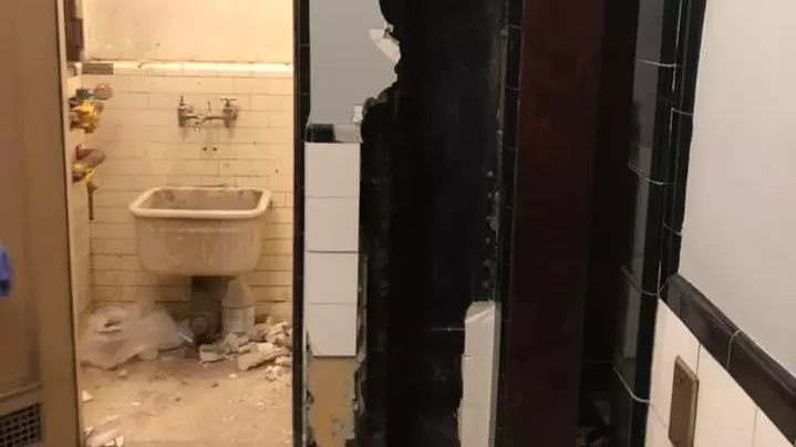 തിയറ്ററിന്‍റെ ചുവരുകള്‍ക്കുള്ളില്‍ യുവാവ് കുടുങ്ങി; രണ്ട് ദിവസത്തിന് ശേഷം രക്ഷപ്പെടല്‍