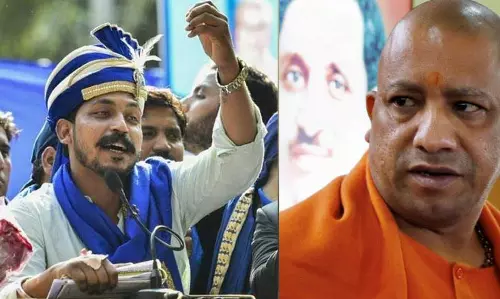 യോഗി എവിടെ മത്സരിച്ചാലും എതിരെ മത്സരിക്കുമെന്ന് ചന്ദ്രശേഖര്‍ ആസാദ്