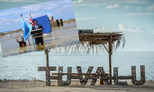 മുങ്ങാന്‍ പോകുന്ന ദ്വീപിനെക്കുറിച്ച് മന്ത്രിയുടെ അപായമണി; തുവാലു ദ്വീപിനെക്കുറിച്ച് അറിയേണ്ടതെല്ലാം