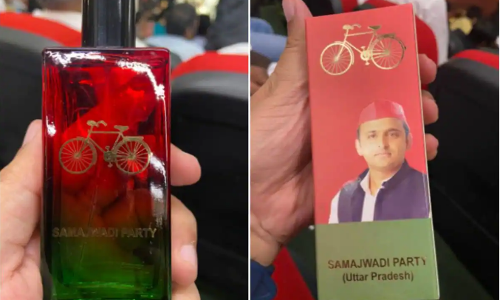 വിദ്വേഷം ഇല്ലാതാക്കാൻ സമാജ്‌വാദി അത്തറുമായി സമാജ്‌വാദി പാർട്ടി