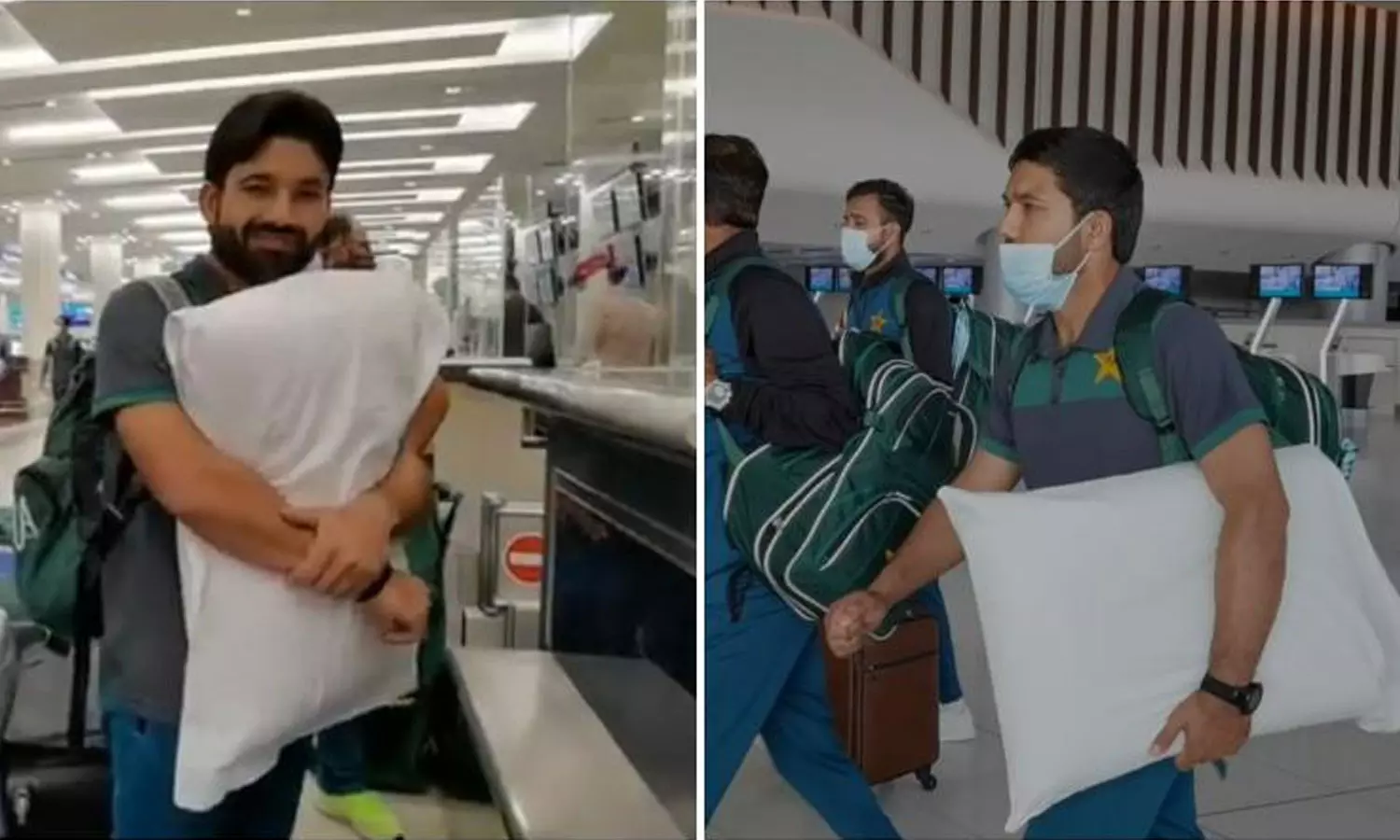 തലയണയെ പ്രണയിച്ച റിസ്‌വാൻ; വൈറലായി ചിത്രങ്ങൾ