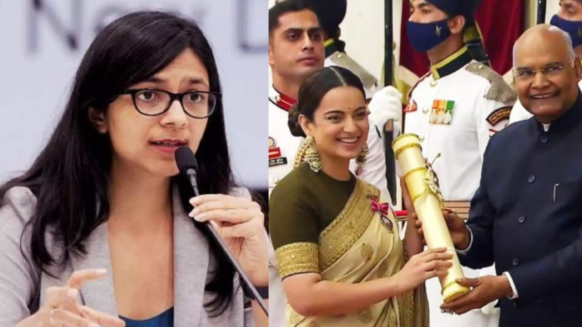 കങ്കണയുടെ പത്മശ്രീ തിരിച്ചെടുക്കണം; നടിയുടെ മാനസികനില ശരിയല്ലെന്ന് ഡൽഹി വനിത കമ്മീഷൻ അധ്യക്ഷ