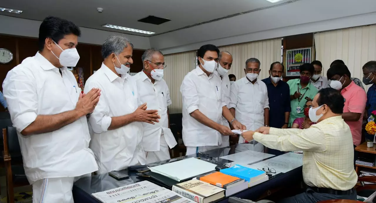 രാജ്യസഭാ ഉപതെരഞ്ഞെടുപ്പ്: ജോസ് കെ. മാണി പത്രിക സമർപ്പിച്ചു