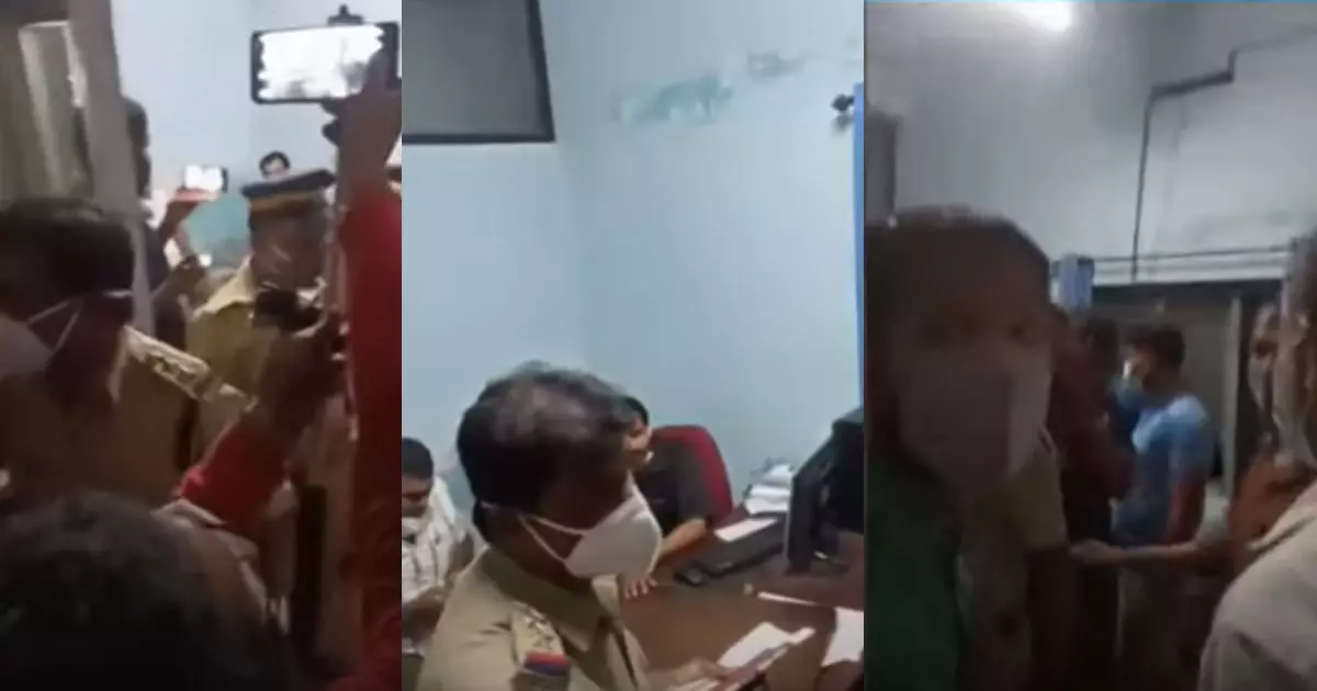 രാത്രിയില്‍ പഞ്ചായത്ത് അംഗം ഓഫീസിലെത്തി; എല്‍.ഡി.എഫ്-യു.ഡി.എഫ് സംഘര്‍ഷം