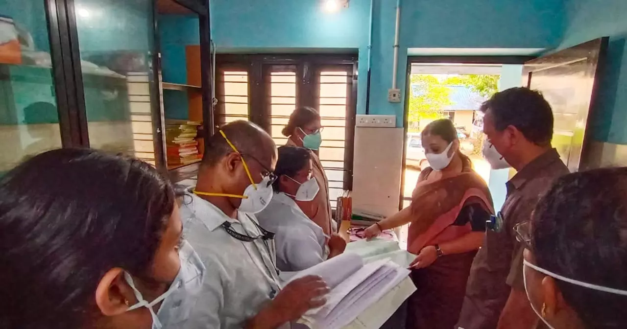 ആശുപത്രിയിൽ വീണ്ടും മിന്നൽ സന്ദർശനം നടത്തി മന്ത്രി വീണാ ജോർജ്