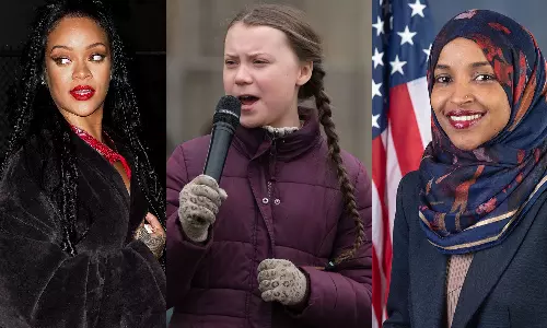 റിഹാന്ന, ഗ്രേറ്റ, മിയാ ഖലീഫ, ഇല്‍ഹാന്‍ ഒമര്‍; കർഷകസമരം ആഗോളശ്രദ്ധയിലെത്തിച്ച സെലിബ്രിറ്റികള്‍