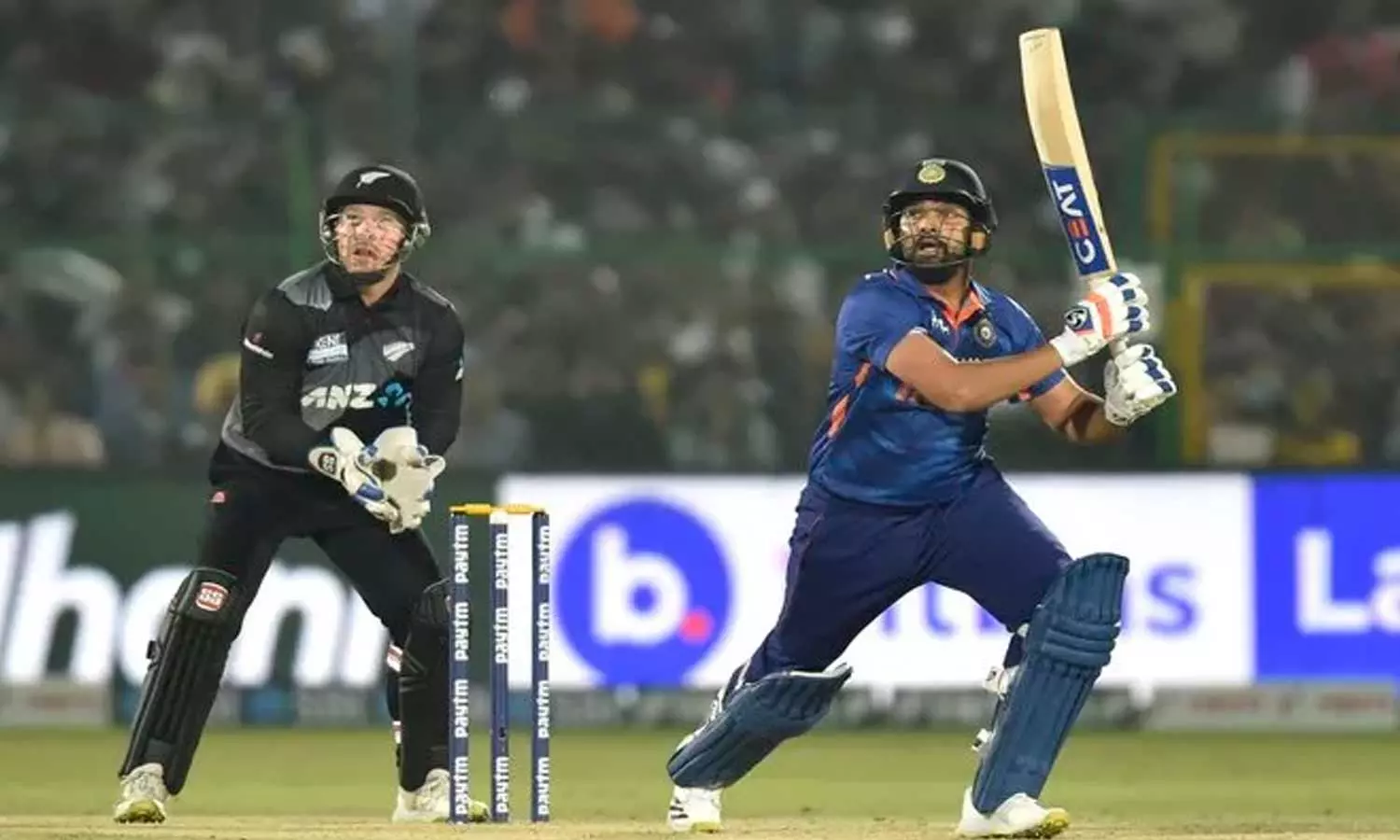 തകർത്തടിച്ച് രോഹിത്; ന്യൂസിലൻഡിന് 185 റൺസ് വിജയ ലക്ഷ്യം