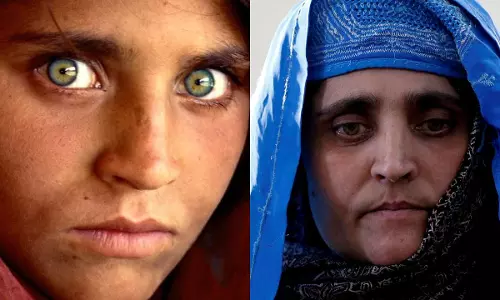 അഫ്ഗാനിലെ ആ പച്ചക്കണ്ണുള്ള പെൺകുട്ടി ഇനി ഇറ്റലിയിൽ കഴിയും