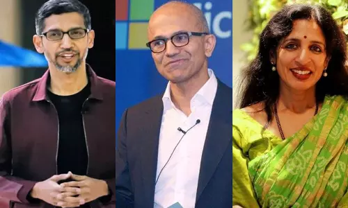 സുന്ദർ പിച്ചൈയും പരാഗും മാത്രമല്ല; ആഗോള ഐടി ഭീമന്മാരെ നയിക്കുന്ന 10 ഇന്ത്യന് വംശജര് സുന്ദർ പിച്ചൈയും പരാഗും മാത്രമല്ല; ആഗോള ഐടി ഭീമന്മാരെ നയിക്കുന്ന 10 ഇന്ത്യന് വംശജര്