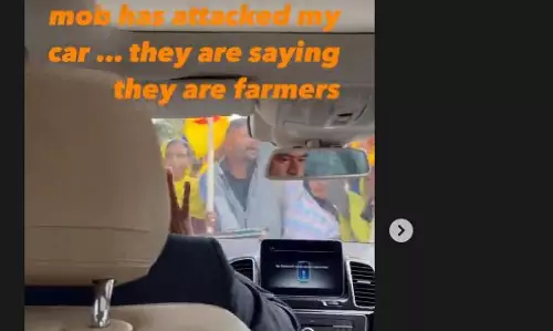 മാപ്പു പറയണമെന്ന് ആവശ്യപ്പെട്ട് പഞ്ചാബിലെ കർഷകർ കങ്കണയെ തടഞ്ഞു