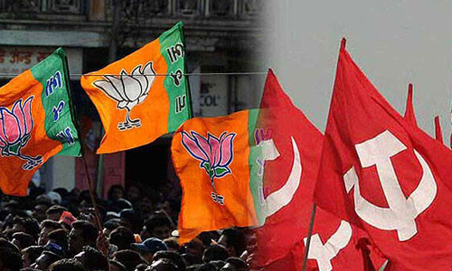 അന്ധയായ വൃദ്ധ വോട്ടു ചെയ്യാനെത്തി; തിരുവനന്തപുരം പോത്തൻകോട്  സിപിഎം -ബിജെപി സംഘർഷം