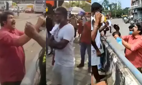 കൊച്ചിയില്‍ എല്‍ഡിഎഫ് വിജയാഘോഷത്തില്‍ ജോജുവും വിനായകനും: വീഡിയോ