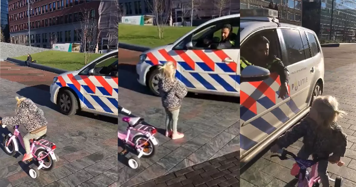 കുട്ടിക്കളി മാറാത്ത പൊലീസുകാരൻ; വീഡിയോ വൈറൽ