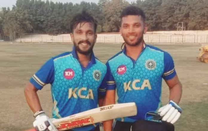 ആദ്യം തകര്‍ച്ച, പിന്നെ ട്വിസ്റ്റ്.. ഏഴാം വിക്കറ്റിലെ    വെടിക്കെട്ടില്‍ കേരളത്തിന് മിന്നും ജയം