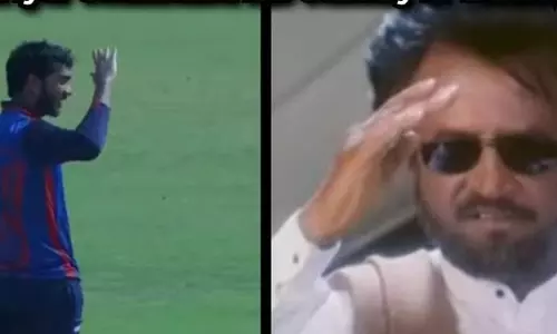 സ്‌റ്റൈലായി തലൈവർക്ക് സെഞ്ചുറി സമർപ്പിച്ച് വെങ്കിടേഷ് അയ്യർ