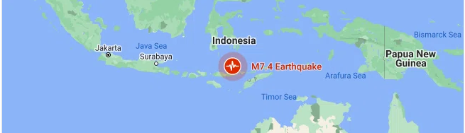 ഇന്തോനേഷ്യയിൽ വൻ ഭൂചലനം ; സുനാമി മുന്നറിയിപ്പ്