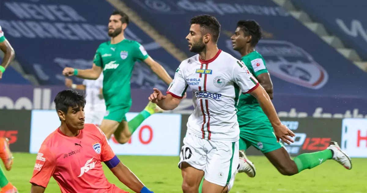 അടിച്ചുകൂട്ടിയത് ആറു ഗോൾ; ബംഗളൂരു എഫ്സി-എടികെ മോഹൻ ബഗാൻ മത്സരം സമനിലയിൽ അടിച്ചുകൂട്ടിയത് ആറു ഗോൾ; ബംഗളൂരു എഫ്സി-എടികെ മോഹൻ ബഗാൻ മത്സരം സമനിലയിൽ