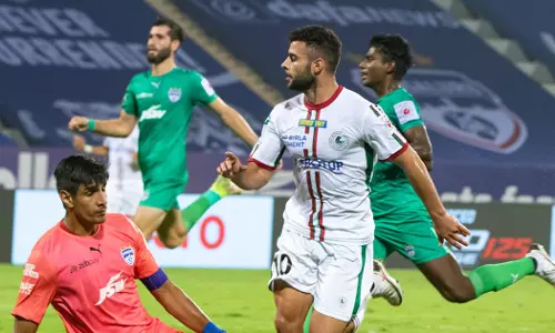 അടിച്ചുകൂട്ടിയത് ആറു ഗോൾ; ബംഗളൂരു എഫ്‌സി-എടികെ മോഹൻ ബഗാൻ മത്സരം സമനിലയിൽ